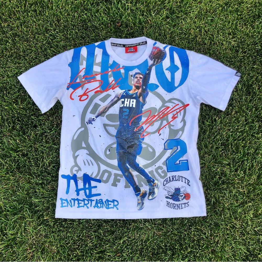 Lamelo ball #2 basketball graphic tee shirt